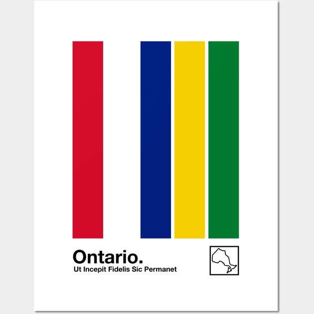 Ontario // Original Minimalist Artwork Poster Design Wall Art by DankFutura